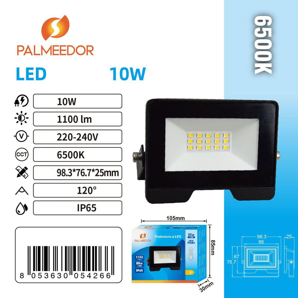 95426 faro proiettore da esterno 6500k Luce bianca fredda 10W