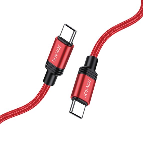 Cavo per ricarica e sincronizzazione USB type C 1m 5A rosso JA034