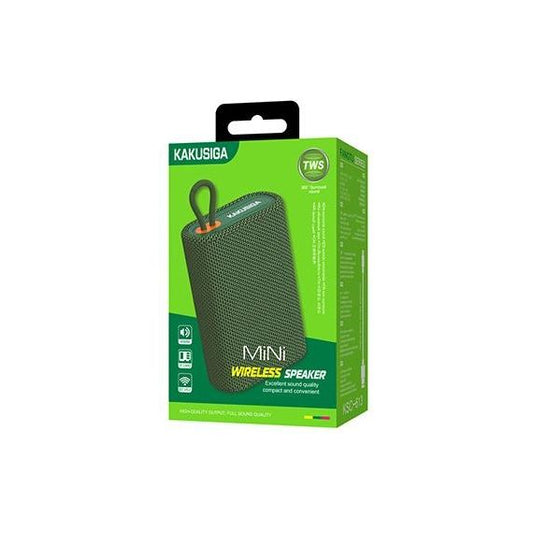 KAKUSIGA Altoparlante Bluetooth 5W USB/AUX/Radio FM verde KSC-613
