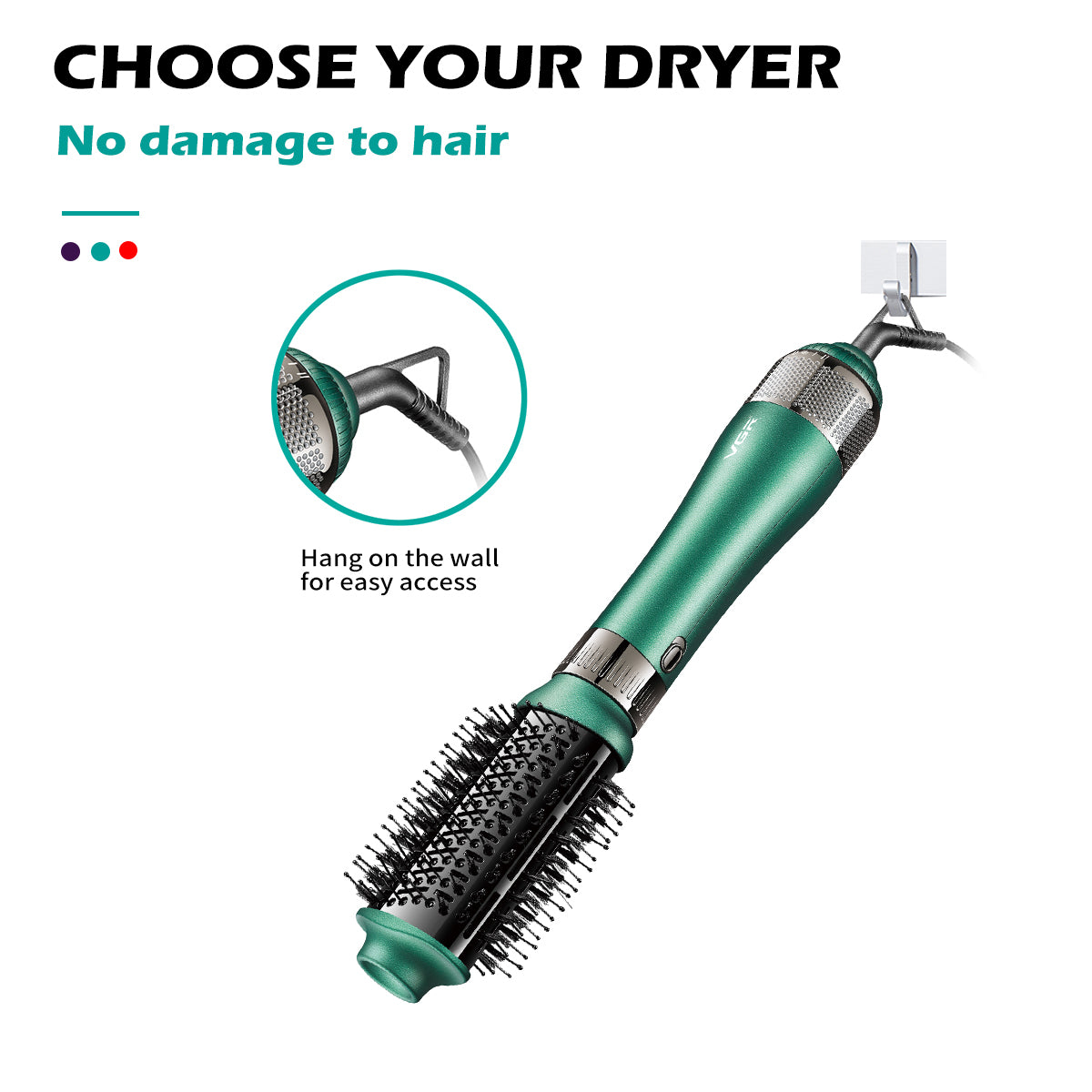 VGR V-493 – Styler ad Aria Calda 4 in 1 con Tecnologia Ionica
