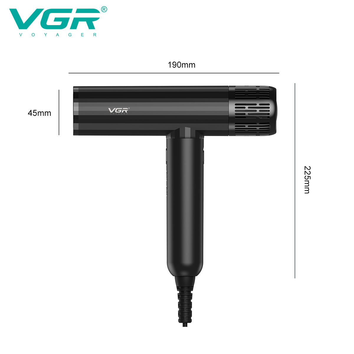 VGR V-427 – Asciugacapelli Professionale con Motore BLDC 11000 RPM