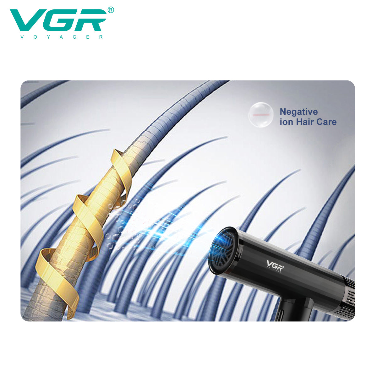 VGR V-427 – Asciugacapelli Professionale con Motore BLDC 11000 RPM