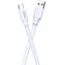 Cavo per ricarica e sincronizzazione bianco 1m 6A 120W USB Type C JA018 Codice: