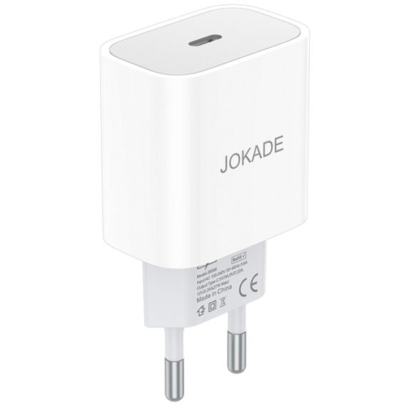 Caricabatterie USB tipo C ricarica rapida 3A 27W bianco