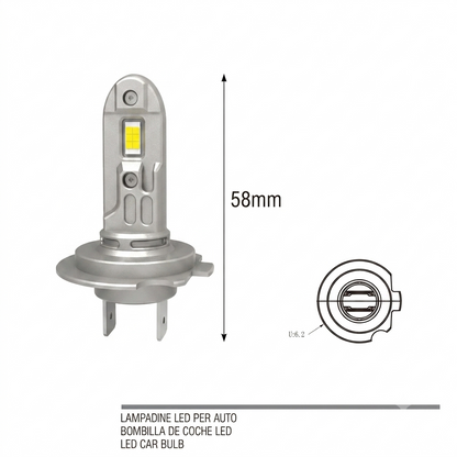 Lampadine LED auto H7 12V，Fari LED H7，Lampadine H7 LED，Kit lampade LED H7，Lampadine bianche 6000K H7