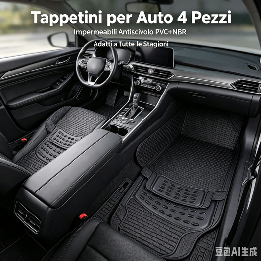 tappetini auto universali，tappeti per auto impermeabili，tappetini antiscivolo auto，tappetini auto pvc