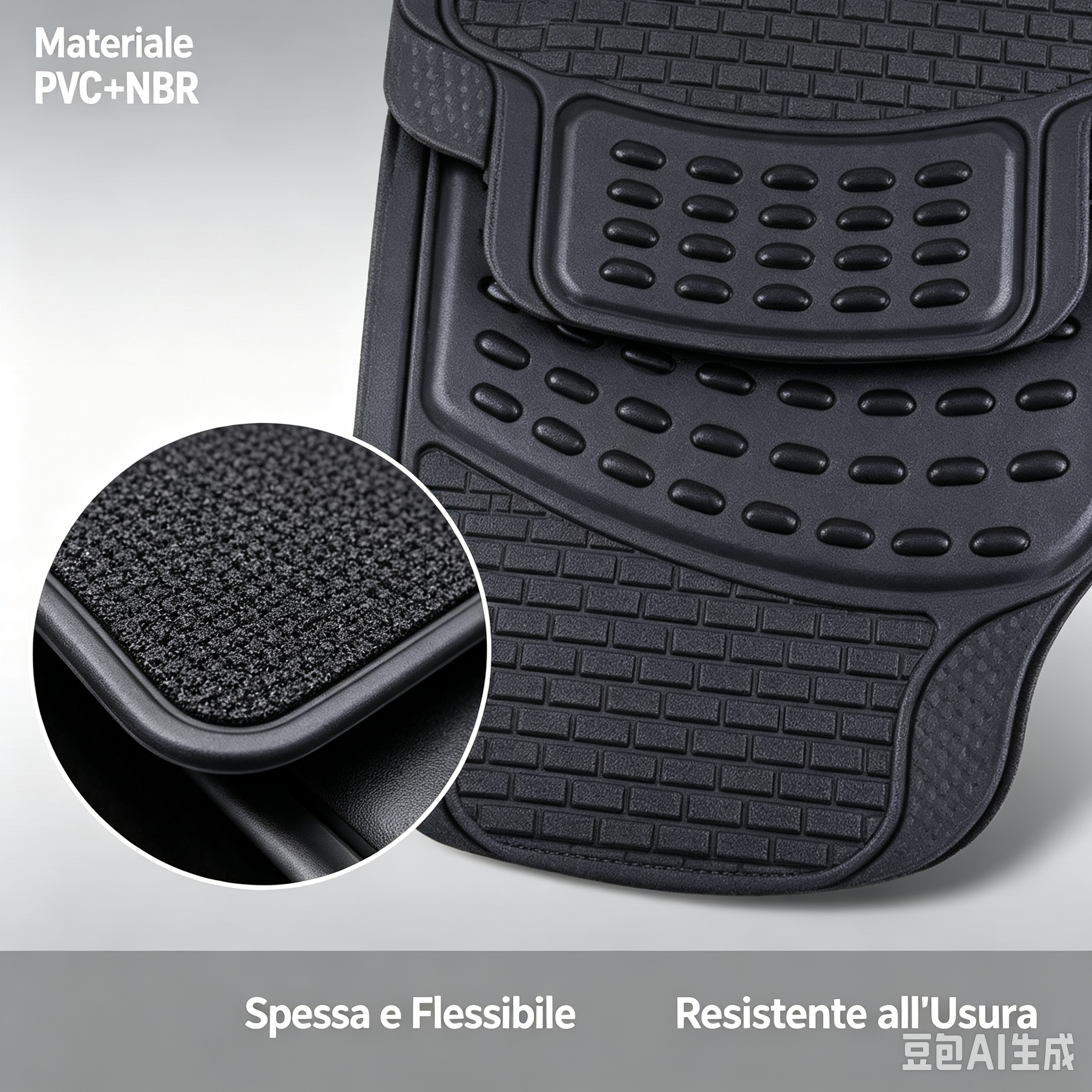 tappetini auto universali，tappeti per auto impermeabili，tappetini antiscivolo auto，tappetini auto pvc