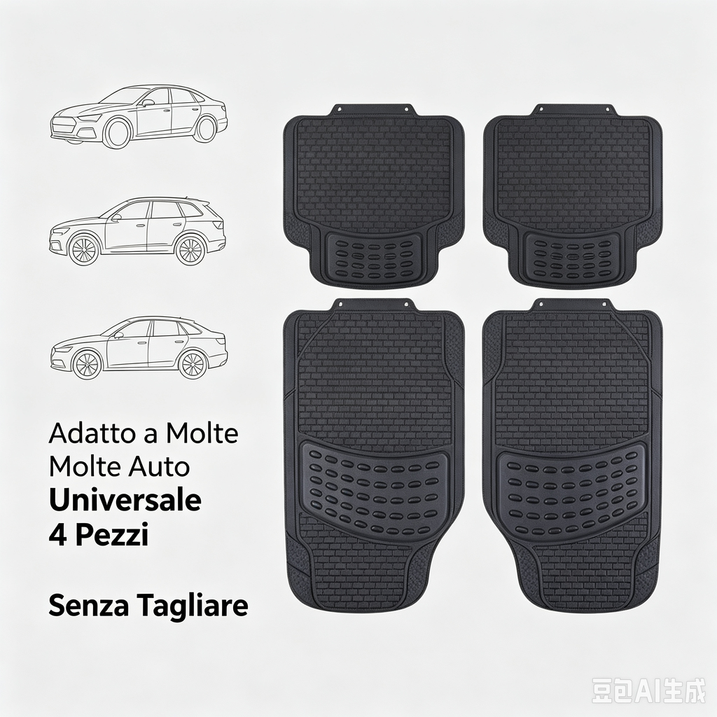 tappetini auto universali，tappeti per auto impermeabili，tappetini antiscivolo auto，tappetini auto pvc