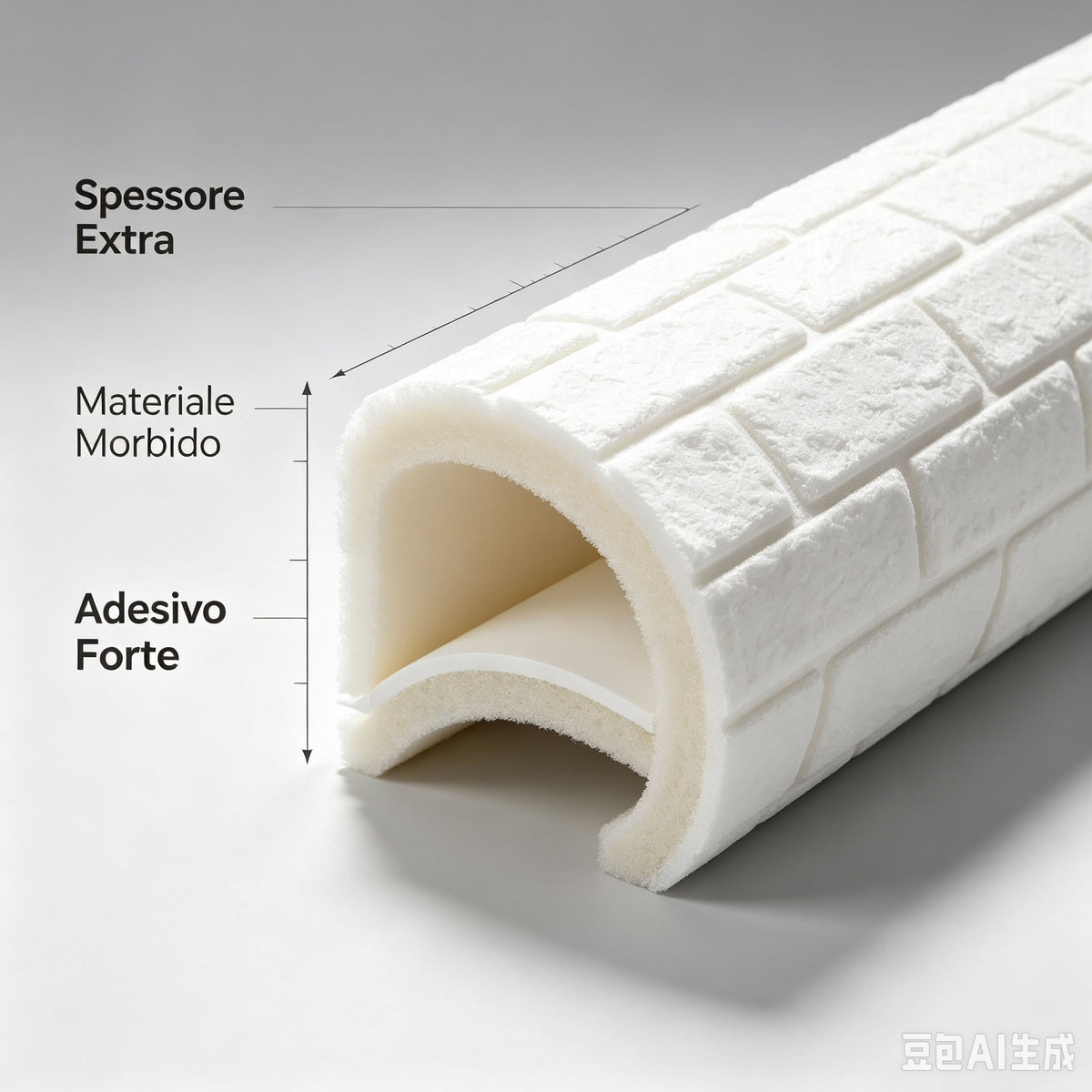 10PZ Carta da Parati 3D Autoadesiva Effetto Mattone 70x77cm, Impermeabile e Antiumidità, Facile da Applicare per Pareti