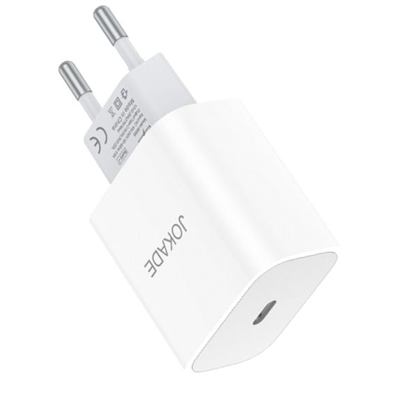 Caricabatterie USB tipo C ricarica rapida 3A 27W bianco