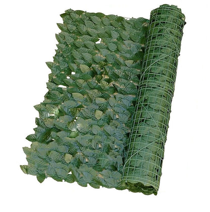 Edera Sintetica, Siepe Finta Sempreverde Artificiale, Rotolo 1mx3m, Anticaduta, Resistente Ai Raggi UV e alle Alte Temperature, Montaggio Facile con Fascette