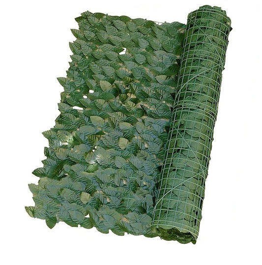 Edera Sintetica, Siepe Finta Sempreverde Artificiale, Rotolo 1mx3m, Anticaduta, Resistente Ai Raggi UV e alle Alte Temperature, Montaggio Facile con Fascette