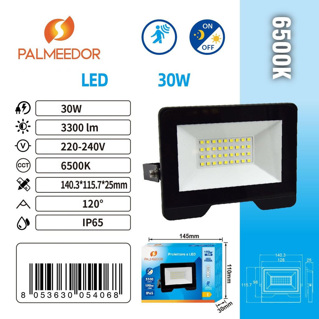 95406 faro proiettore da esterno 6500k Luce bianca fredda 30W