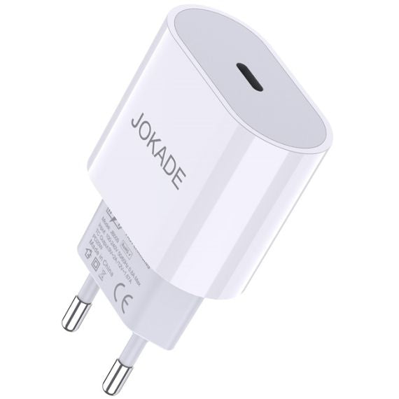 Caricabatterie USB Type C 2A PD25W bianco JB009