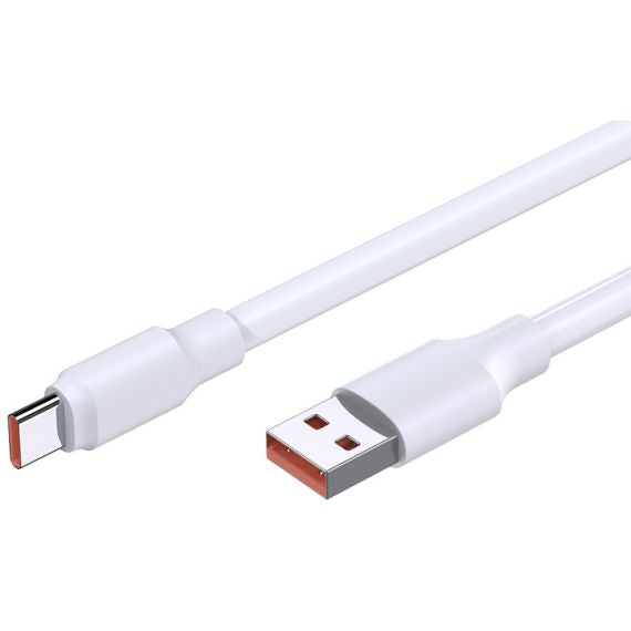 Cavo per ricarica e sincronizzazione bianco 1m 6A 120W USB Type C JA018