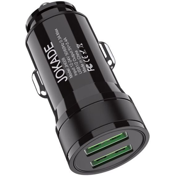 Caricabatterie da auto 2 porte USB 3.4A JH009