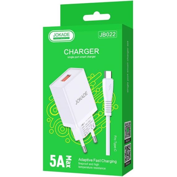 Caricabatterie USB type C ricarica rapida 5V/5A