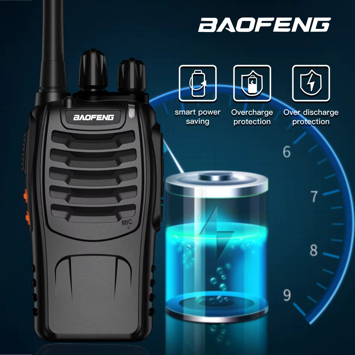 BAOFENG BF-888S walkie-talkie,portabile due via radio
