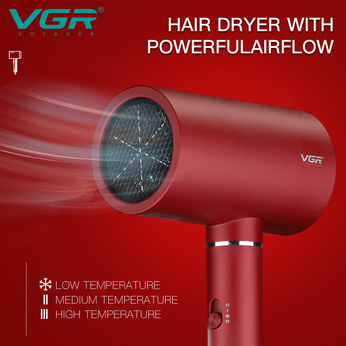 VGR V-431 – Asciugacapelli Professionale 1600-1800W