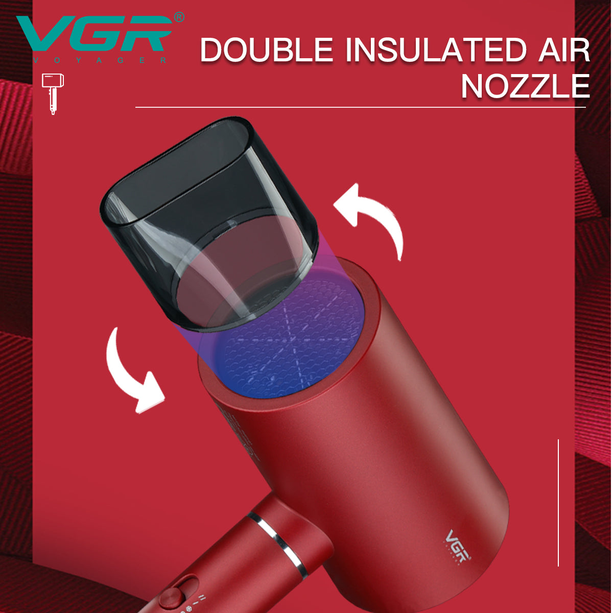 VGR V-431 – Asciugacapelli Professionale 1600-1800W