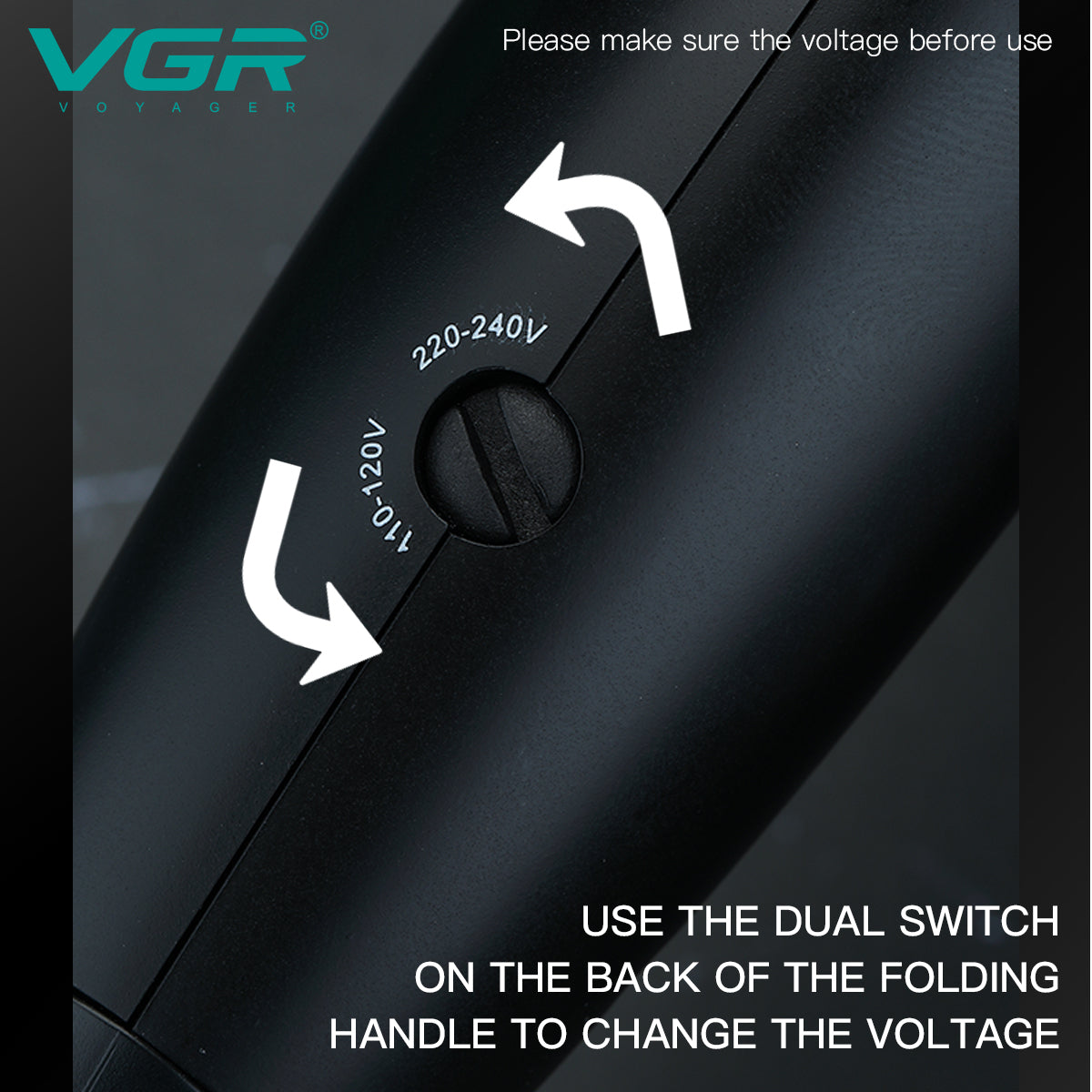 VGR V-439 – Asciugacapelli Professionale 1600W  Il VGR V-439 è un asciugacapelli professionale con una potenza di 1600W, ideale per un uso domestico o in salone.
