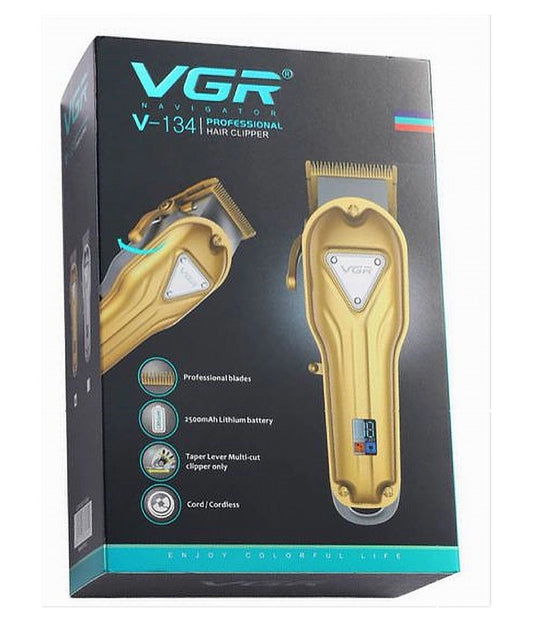 TAGLIACAPELLI CON DISPLAY LED A COLORI PROFESSIONALE RICARICABILE RASOIO VGR V-134