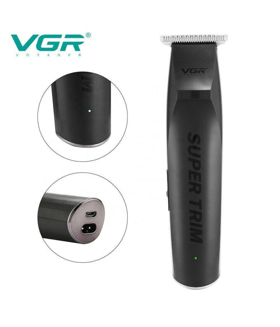 TRIMMER REGOLABARBA ELETTRICO PROFESSIONALE RICARICABILE VGR V-229 SENZA FILI