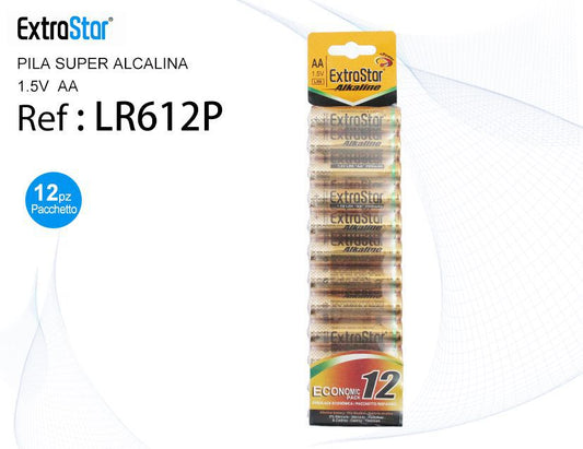 PILA STILO ALCALINA 1.5V BLISTER 12UN QTA/48